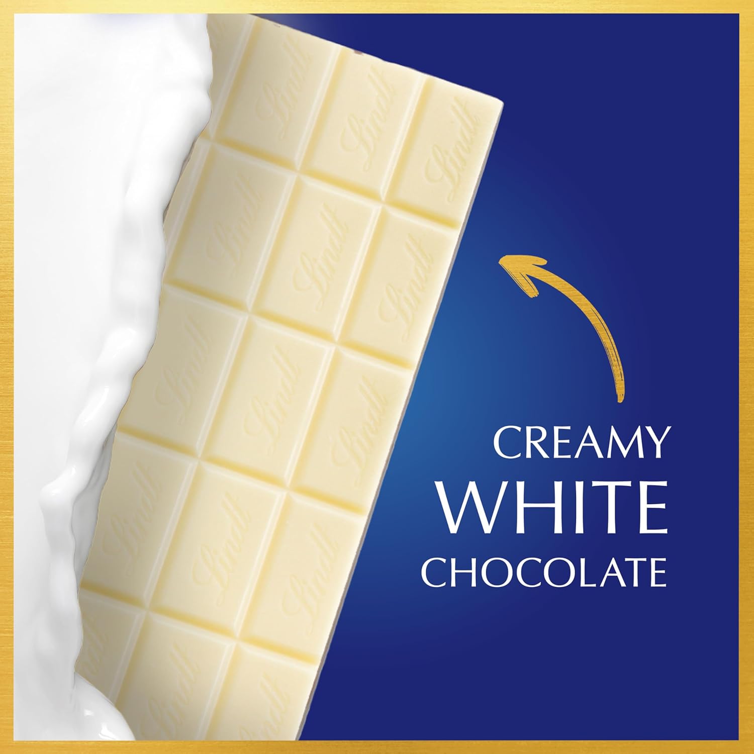 Lindt CLASSIC RECIPE White Chocolate Bar. White Chocolate Candy. 4.4 oz. (12 Pack)