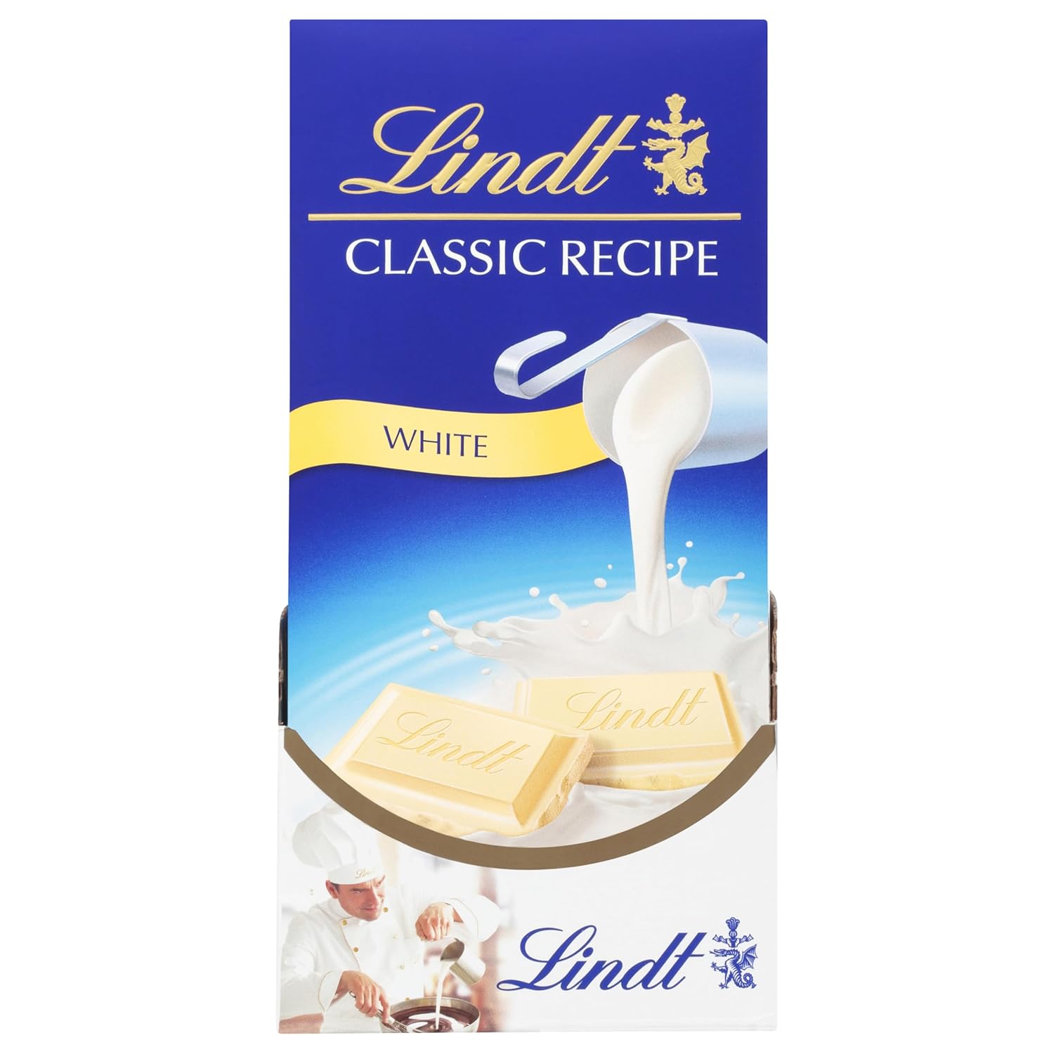 Lindt CLASSIC RECIPE White Chocolate Bar. White Chocolate Candy. 4.4 oz. (12 Pack)